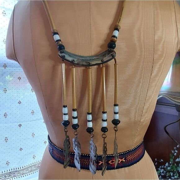 Beautiful Artisan OOAKIND Vintage Statement Necklace Estate Jewelry - Picture 12 of 13